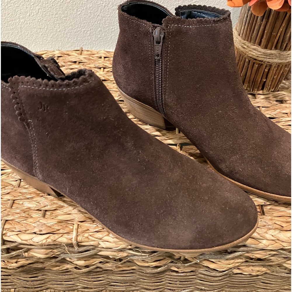 Jack Rogers suede brown ankle boots
